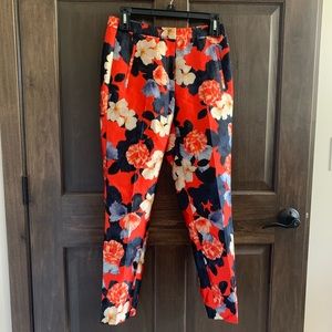 J. Crew floral trouser